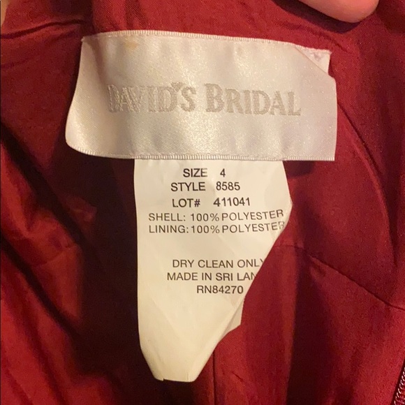 Candy Apple Tea-Length Bridesmaid Dress - Picture 3 of 3